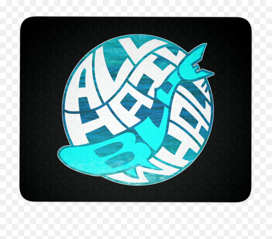 All Hail Blue Whale Globe Logo Mousepad - Crescent Png,Blue Globe Logo