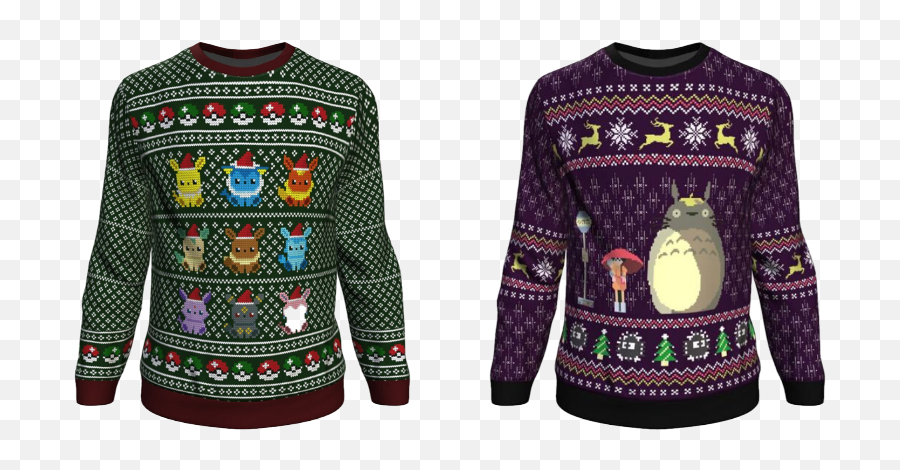 7 Geeky Gifts For The Otaku In Your - Pokemon Ugly Christmas Sweater Eevee Png,Anime Lines Png
