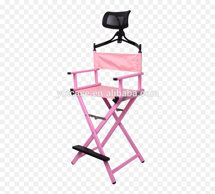 Download Aluminum Makeup Chair Director With Headrest - Chair Png,Director Chair Png