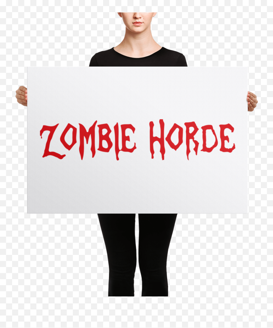 Download Hd Zombie The Gamer Merch Canvases - Tights Tights Png,Zombie Horde Png