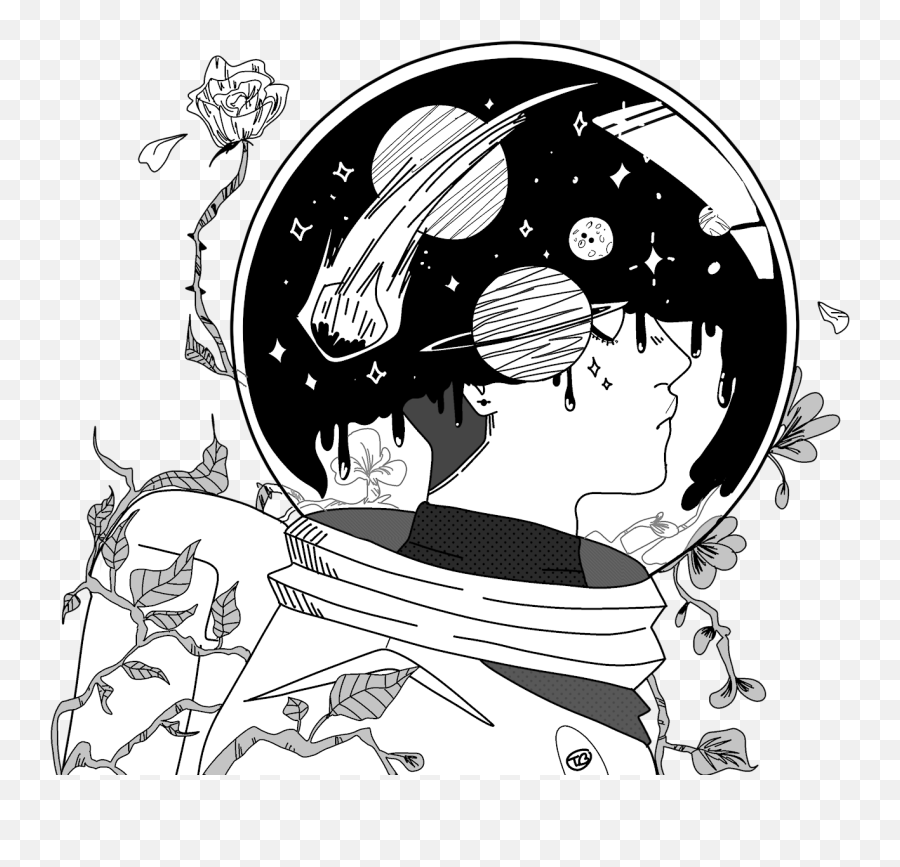Download Astronaut Space Drawing Clipart In 2020 - Astronaut Aesthetic Astronaut Drawing Png,Space Clipart Png