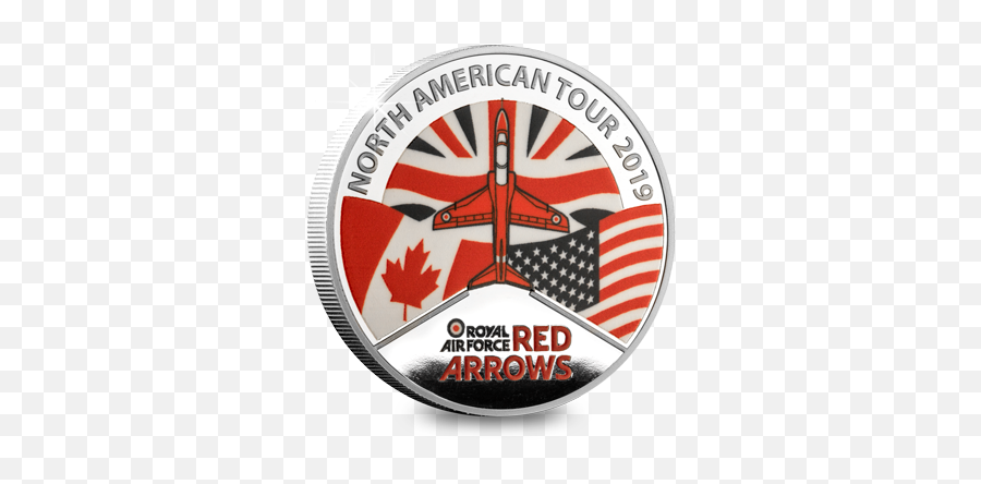 As We Unveil The Brand New Official Red Arrows North - Red Arrows North American Tour Coin Png,Red Arrows Png