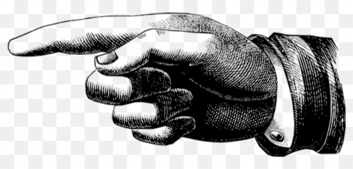 Steampunk Clipart Pointed Finger - Don T Trust Words I Trust Actions Png,Pointing Finger Transparent Background