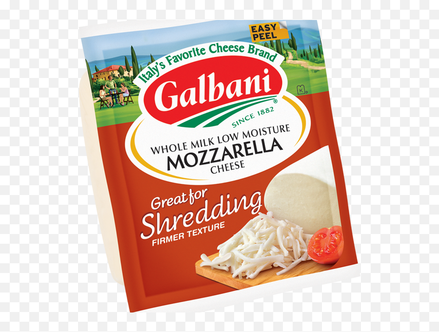 Galbani Cheese - Mozzarella Cheese For Shredding Png,Mozzarella Sticks Png