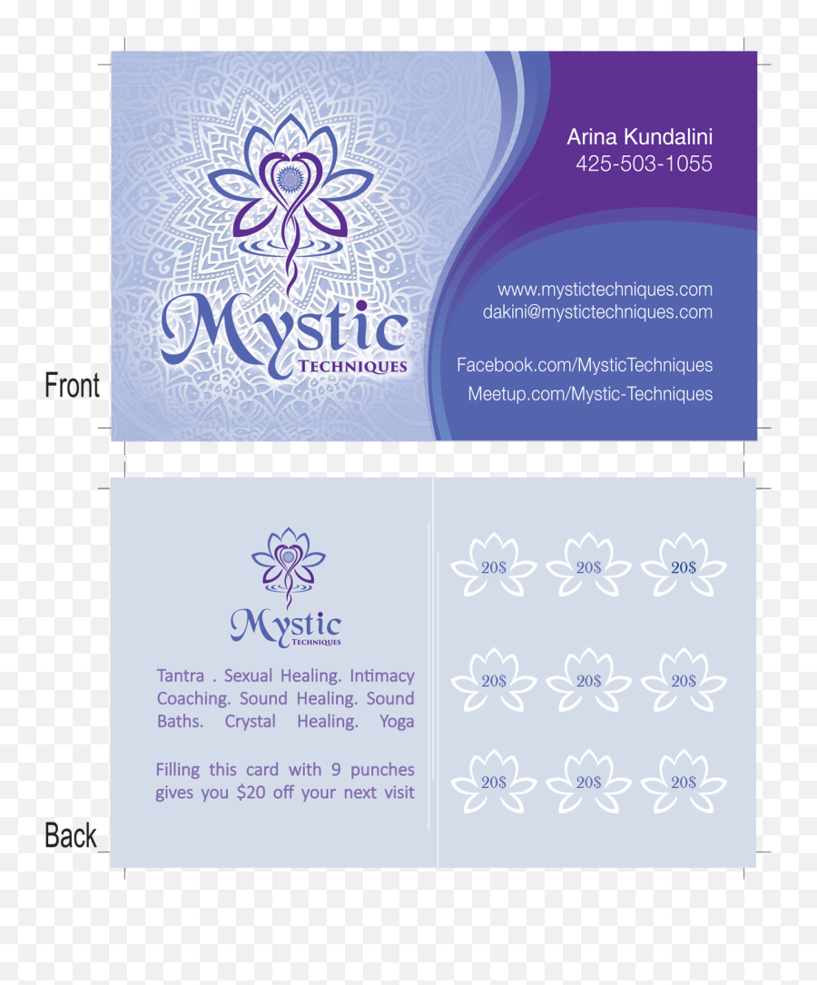 Elegant Playful Business Card Design - Brochure Png,Facebook Logo For Business Cards