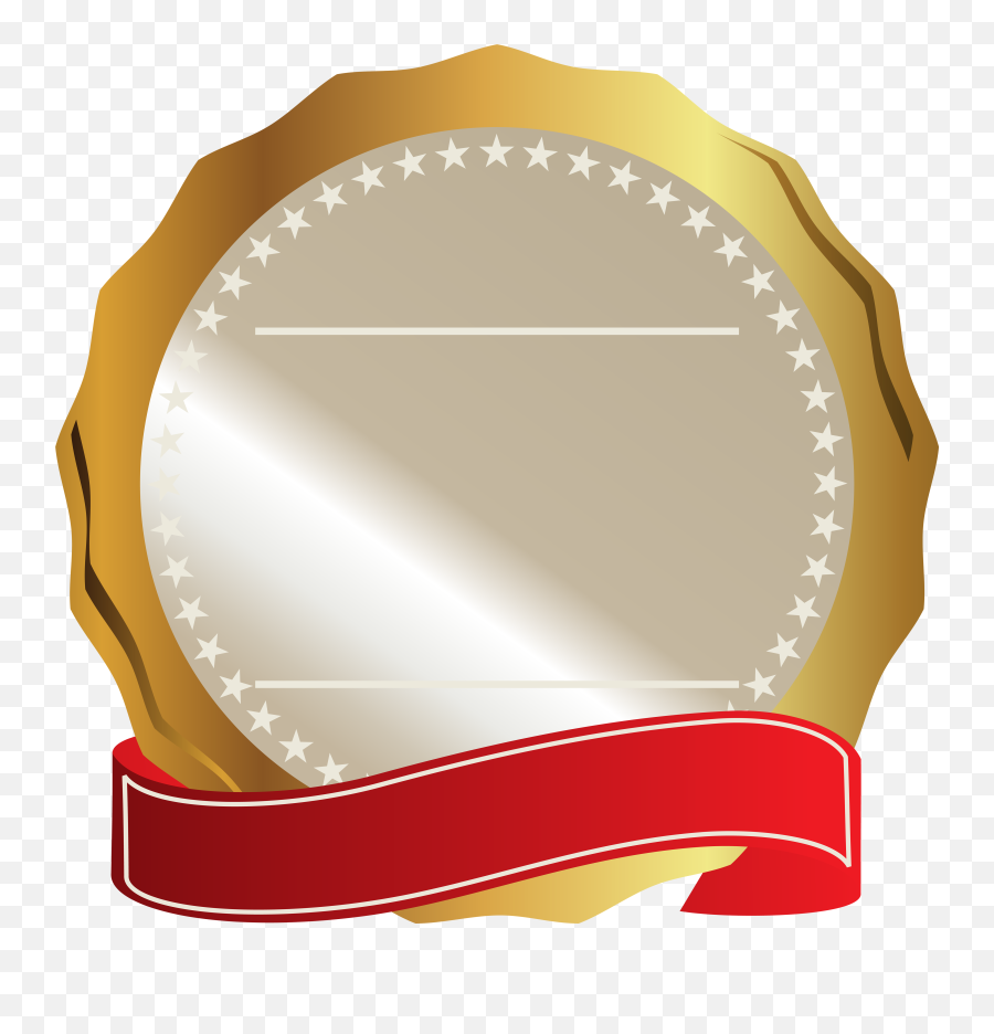 Gold Seal With Red Ribbon Png Clipart Ribbons