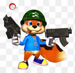 Bad Fur Day Render Transparent Png - Banjo Kazooie And Conker,Conker's Bad Fur Day Logo