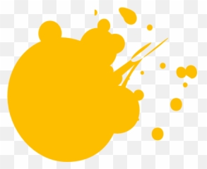 Orange Dot Splat Clip Art - Paint Splatter Clipart png