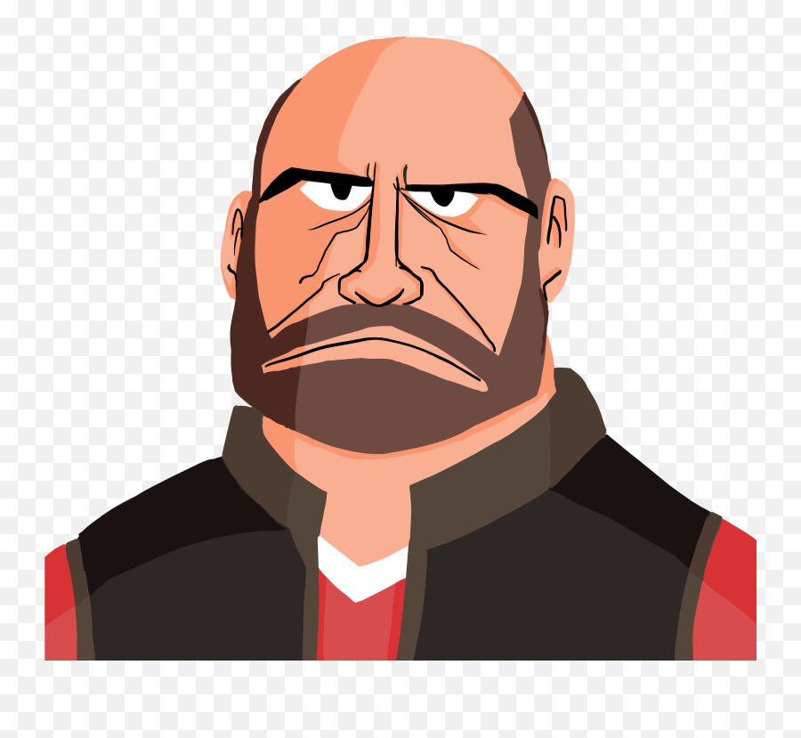 Minimalist Heavy Portrait Aka In Samurai Jack I Guess - Heavy Tf2 Minimalist Png,Samurai Jack Png