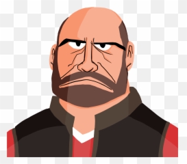 Minimalist Heavy Portrait Aka In Samurai Jack I Guess - Heavy Tf2 Minimalist Png,Samurai Jack Png