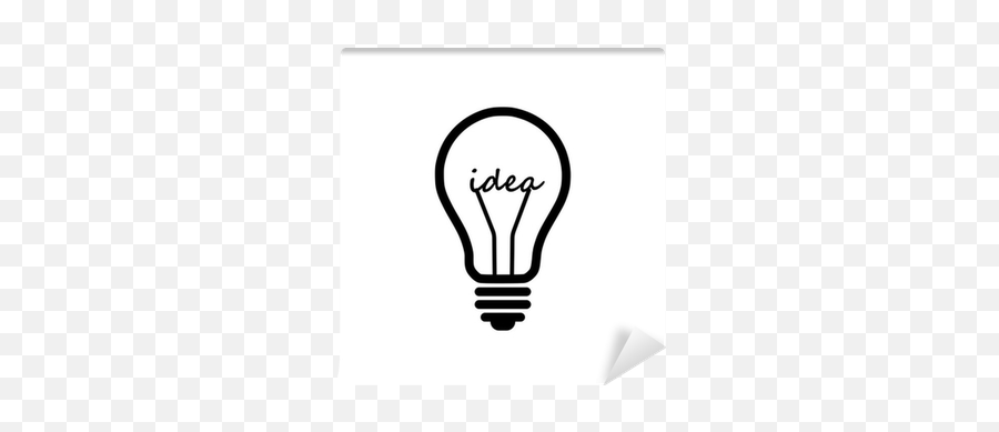 Light Bulb Idea Wall Mural U2022 Pixers - We Live To Change Incandescent Light Bulb Png,Light Bulb Idea Png