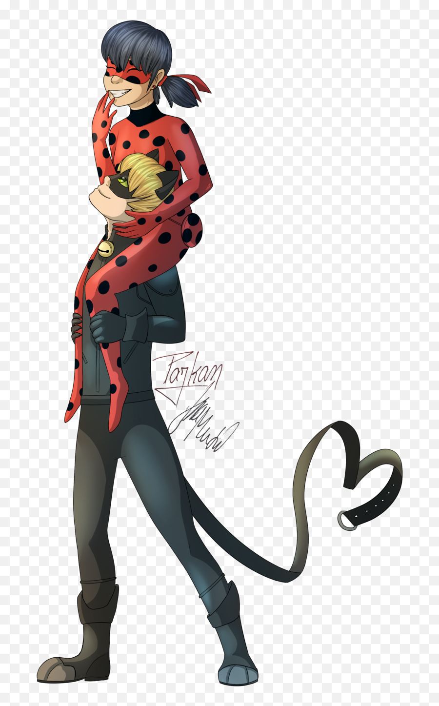 Chat Noir Hd Wallpaper - Cute Ladybug And Cat Noir Png,Miraculous Ladybug Transparent
