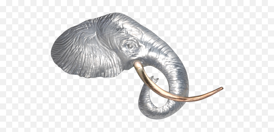 Elephant Head Profile Pinpendant U2014 Courtney Design Png