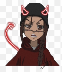 Boondocks Cindy Art Sticker By J U2022 A D E - Fictional Character Png,Boondocks Png