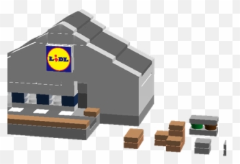 Lego Ideas - Lidl Supermarket Mini Model png