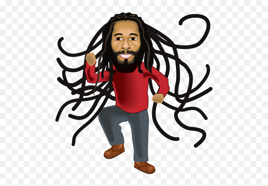 Ziggy Marley Emoji Png Image With No - Rasta Emoji,Dancing Emoji Png