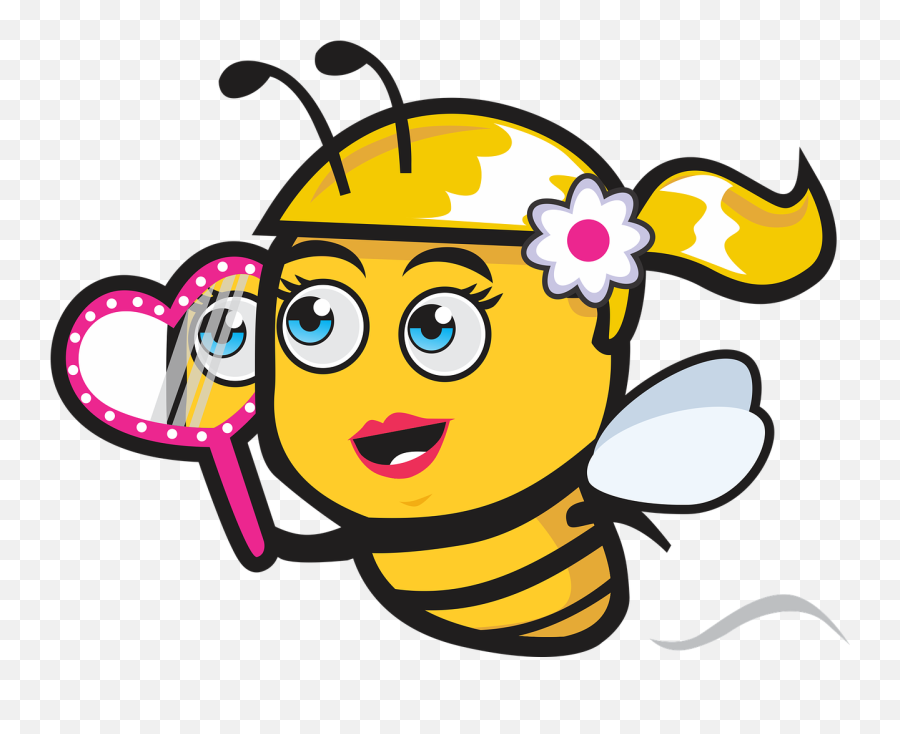 Bee Icon Logo Cartoon Beautiful - Beautiful Icon Cartoon Png,Free Bee Icon