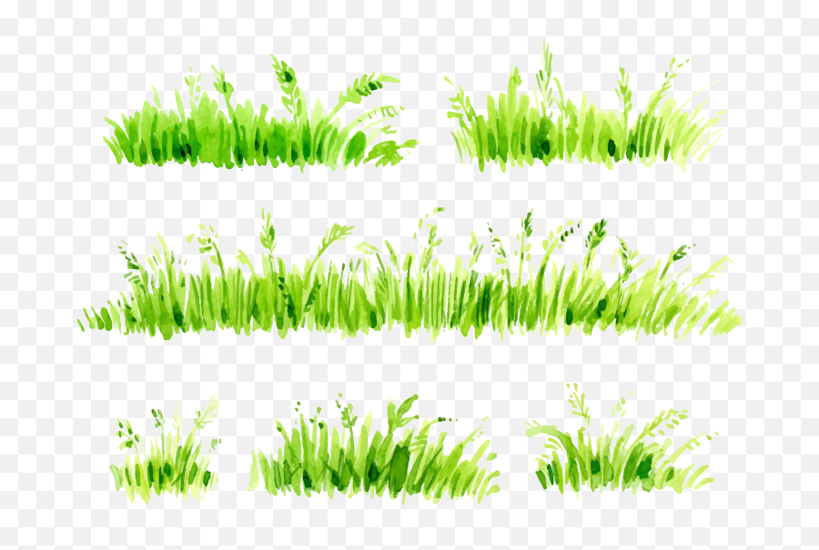 Grass Painting Free Transparent Image - Grass Watercolor Png,Grass Clipart Transparent