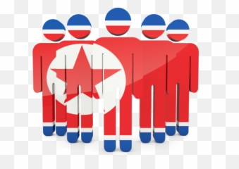 People Icon Illustration Of Flag North Korea - Korean png