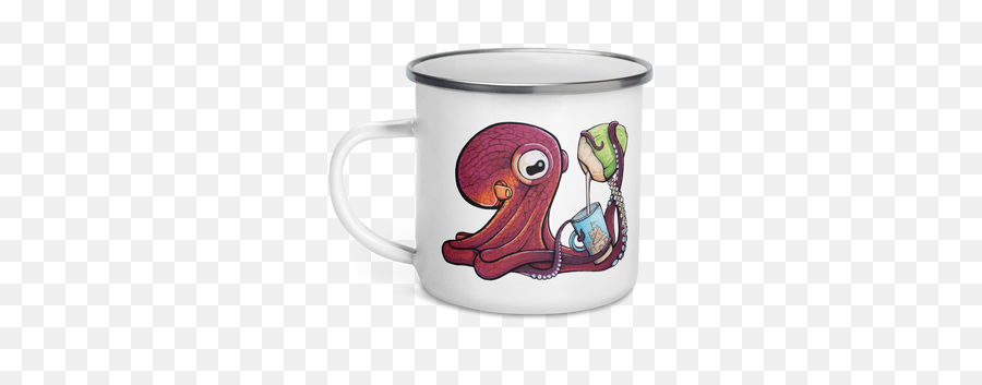 Octopus Mugs For Coffee Tea And Everything In Between - Octopus Stickers Png,Morph On Tiktok Icon