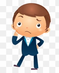 Person Thinking Png - Cartoon