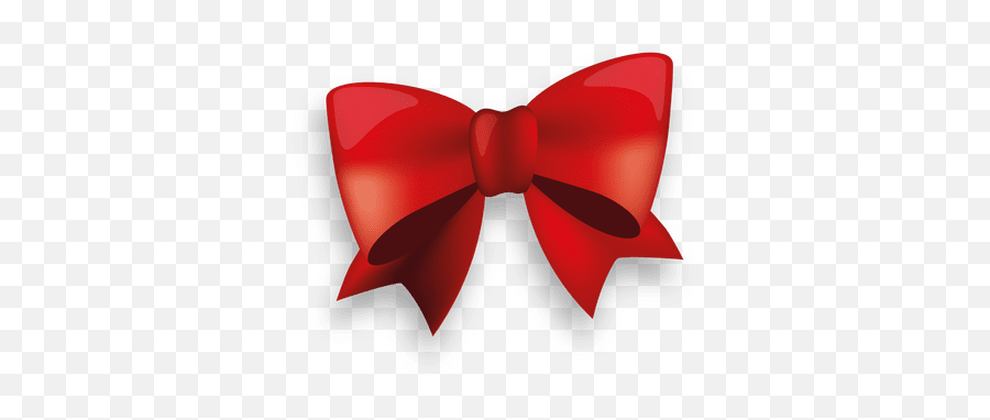 Glossy Red Ribbon Bow - Ribbon Bow Transparent Background Png,Gold Bow Transparent Background