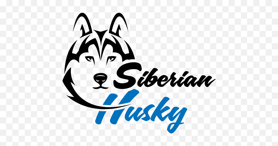 Siberian Husky Clipart Logo - Siberian Husky Siberian Husky Logo Name Png,Husky Icon Transparent