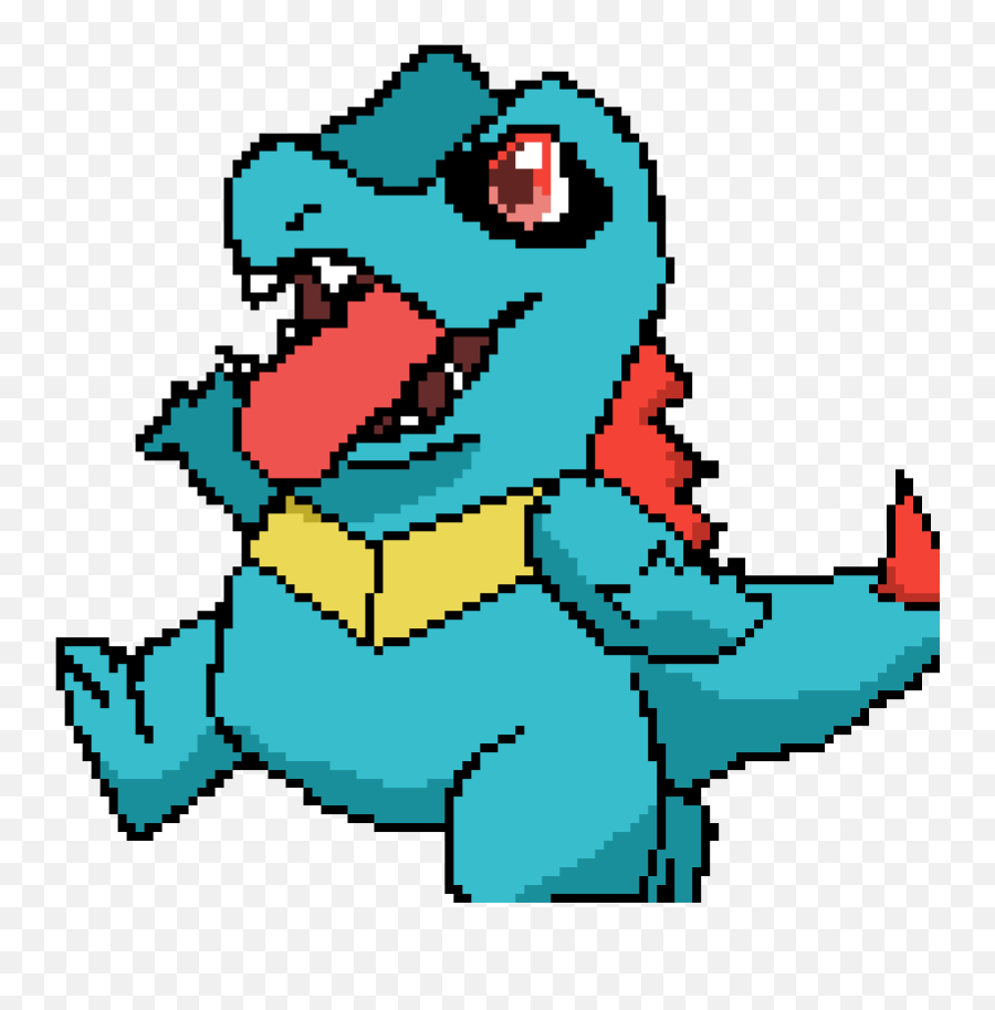 Pixilart - Totodile By Naomiwingdraws Clip Art Png,Totodile Png