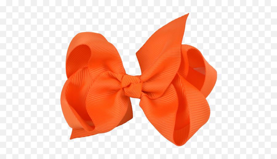 Orange Ribbon Bow Png - Transparent Orange Bow,Orange Ribbon Png
