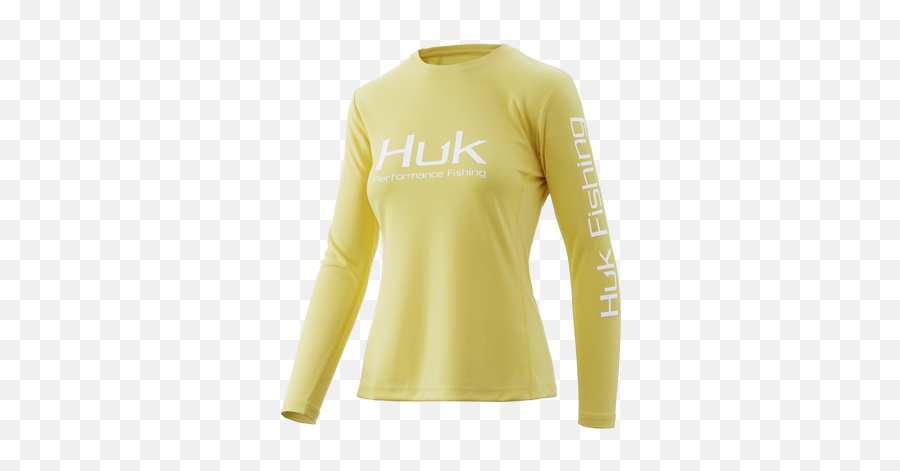 Huk Womens Icon X Long Sleeve Shirt - Canary Huk Gear Long Sleeve Png,Blackberry World Icon