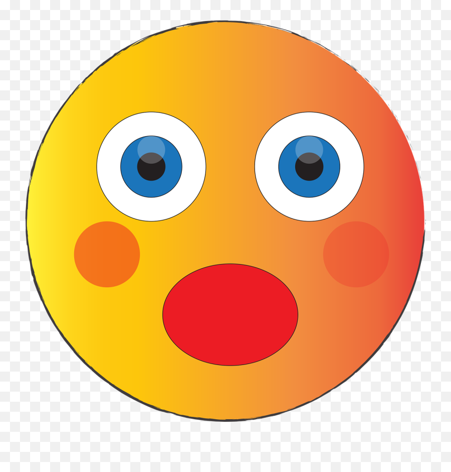 Shocked Emoji Surprised Blushed - Shocked Png,Flushed Emoji Png