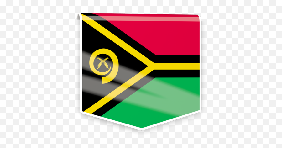 Square Flag Label Illustration Of Vanuatu - Vertical Png,Custom Music Folder Icon