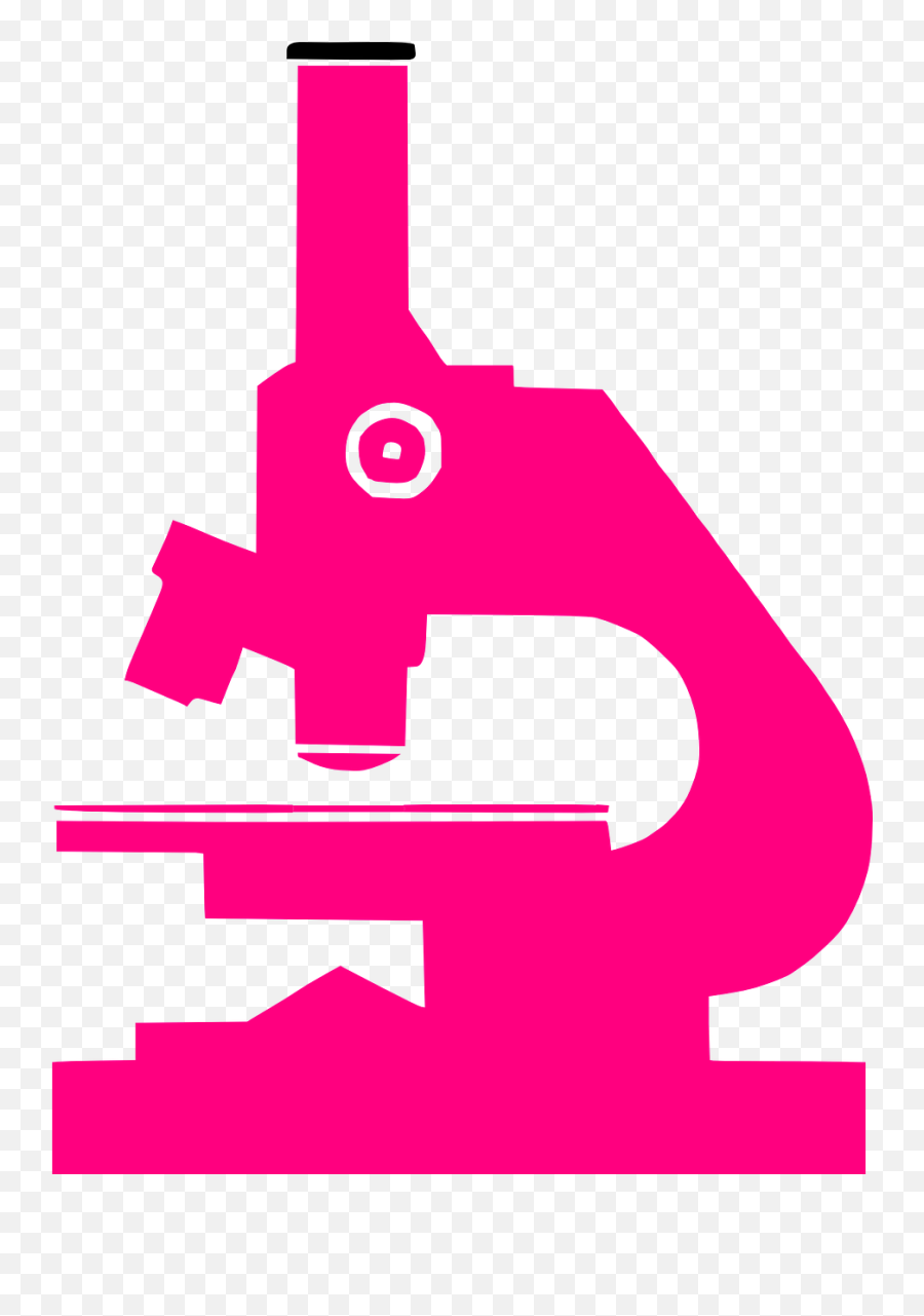 Science Microscope Pink - Free Vector Graphic On Pixabay Microscope Black And White Png,Microscope Transparent Background