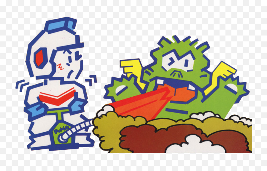 The Video Game Art Archive U2014 Some More Arcade Artwork From - Dig Dug Ps3 Png,Dig Dug Png