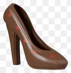 Download Ladies Shoe High Heel - Forma 3d Do Czekolady Png Basic Pump,High Heel Png