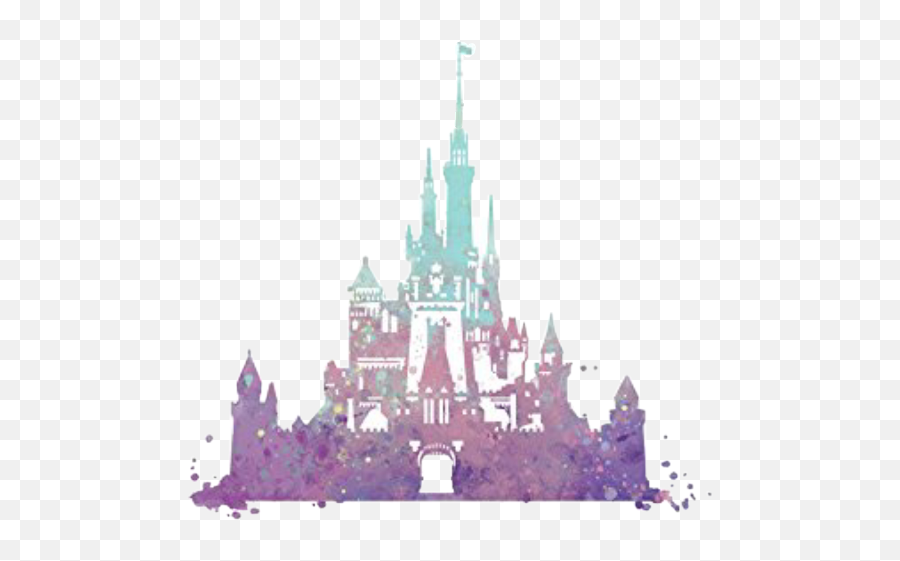 Disney Cinderella Castle Silhouette - Walt Disney Castle Logo Png,Cinderella Castle Png