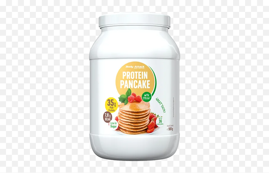 1x Body Attack Protein Pancake Stevia - 900g Body Attack Protein Pancake Png,Pancake Transparent