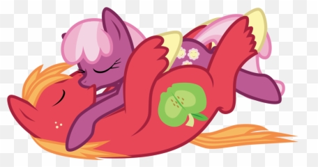Cheerilee Cheerimac Earth Pony Kissing Male - Mlp My Little Pony Big Macintosh And Cheerilee Png,Big Mac Png