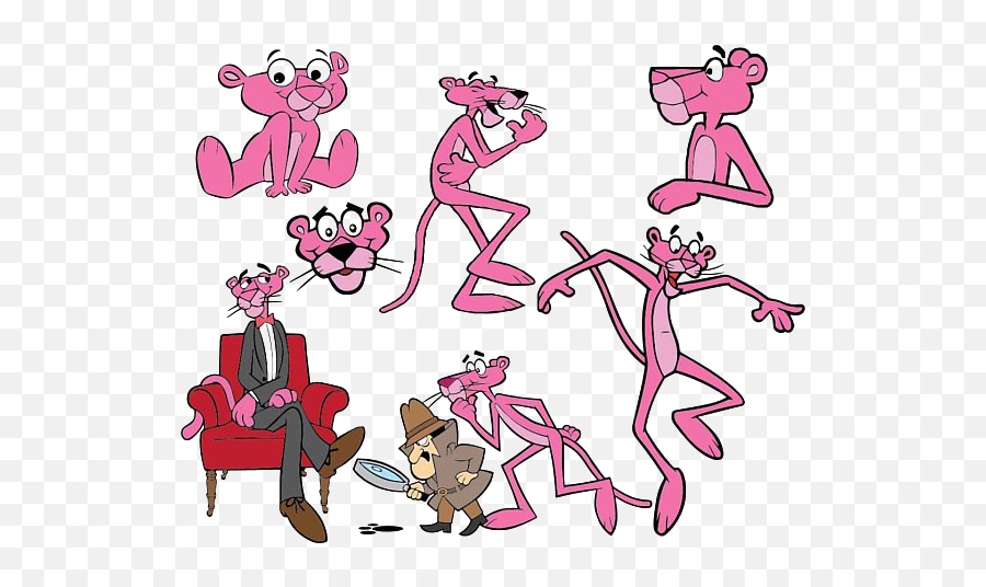 Pink Panther Transparent Background Png - Cartoon Transparent Pink Panther,Panther Transparent