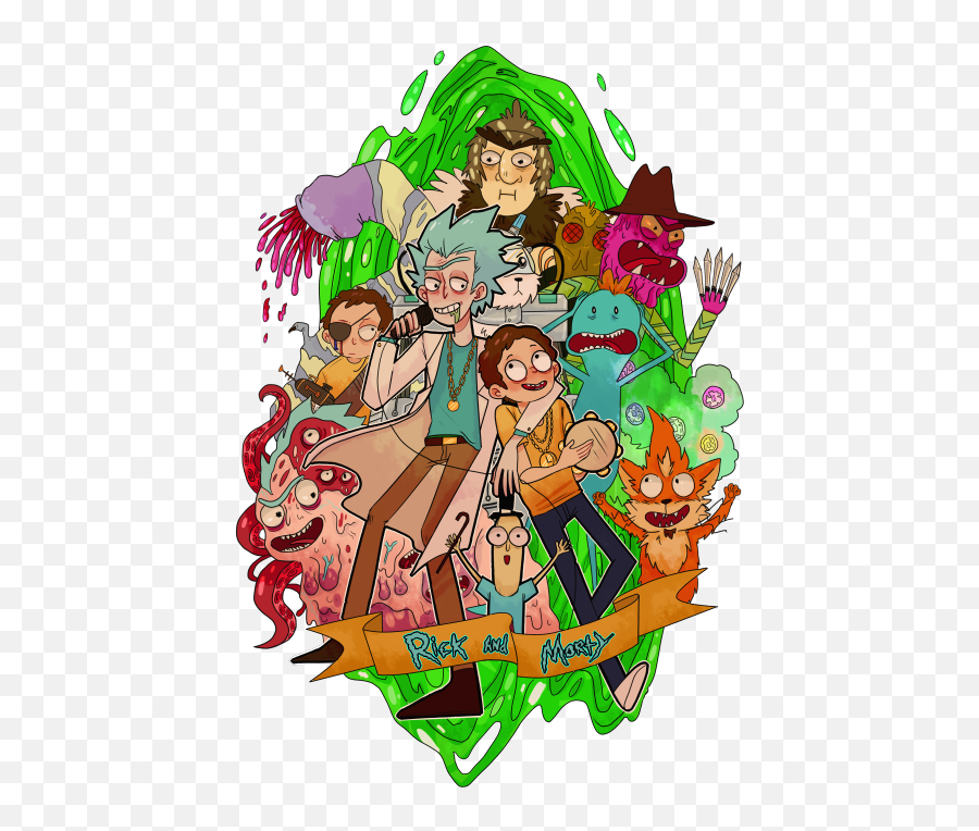 Rick And Morty Art Png 3 Image - Rick And Morty Artwork Png,Rick And Morty Transparent