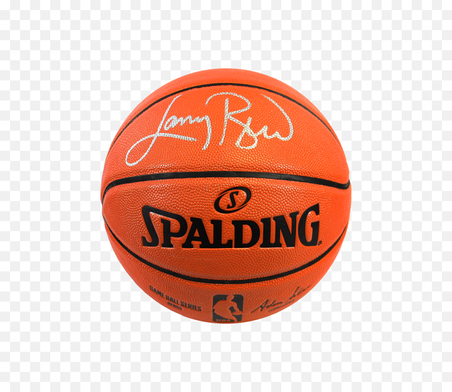 Larry Bird Signed Spalding Nba Basketball - Spalding Png,Nba Basketball Png