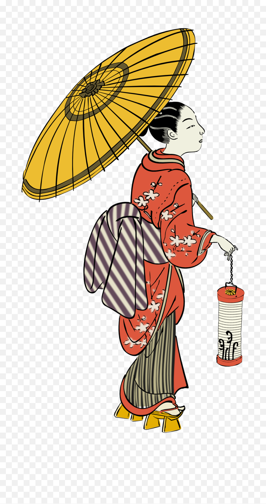 4570book Chinese Umbrella Clipart Png In Pack 5719 - Japanese Art Clipart,Asian Girl Png