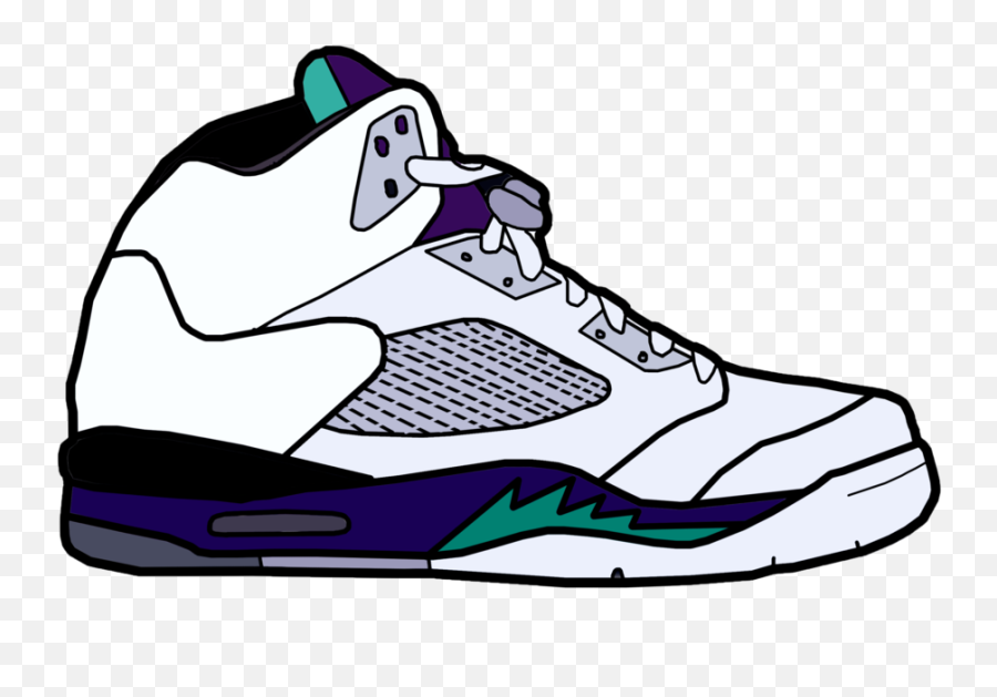 Air Jordan Shoe Clipart - Nike Shoes Cartoon Png,Michael Jordan Transparent
