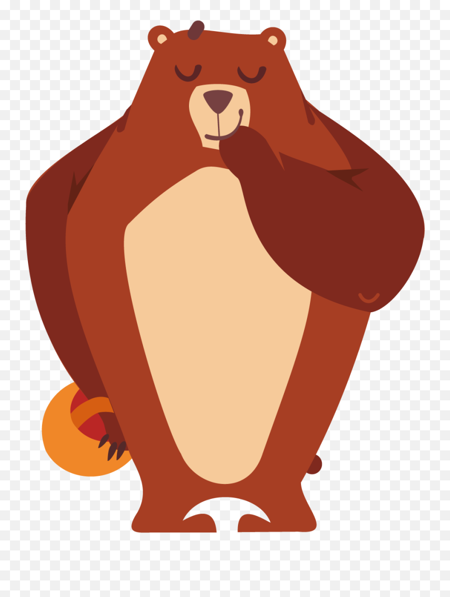 Png Brown Bear Tiger Giant Art Royalty - Bear Clipart Full Bear,Masha And The Bear Png