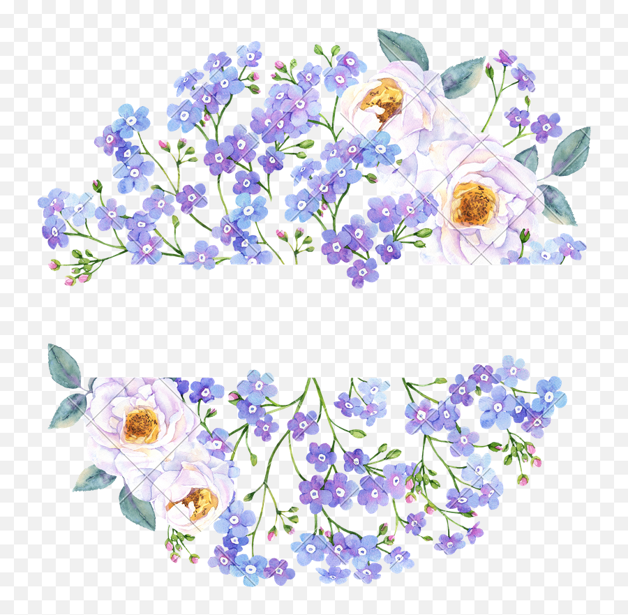 Forget Me Not Flower Round Banner - Forget Me Not Flower Banner Png,Forget Me Not Png