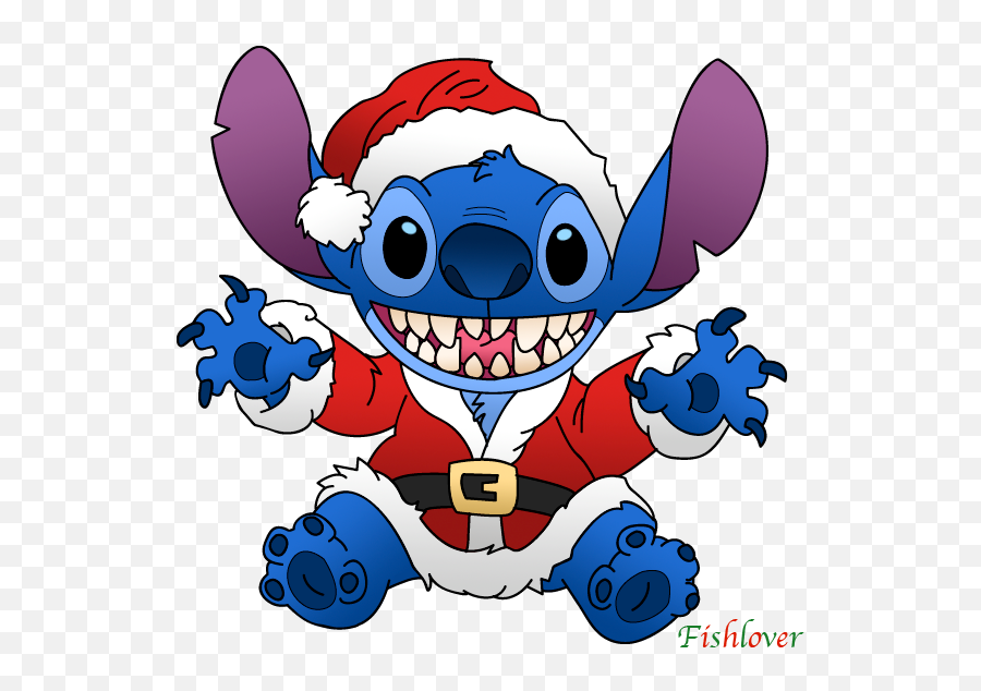 Lilo And Stitch Christmas Png - Santa Stitch,Lilo Png