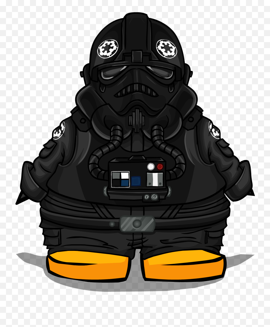 Download Tie Fighter Pilot Costume Pc - Club Penguin Star Club Penguin Basketball Player Png,Tie Fighter Png