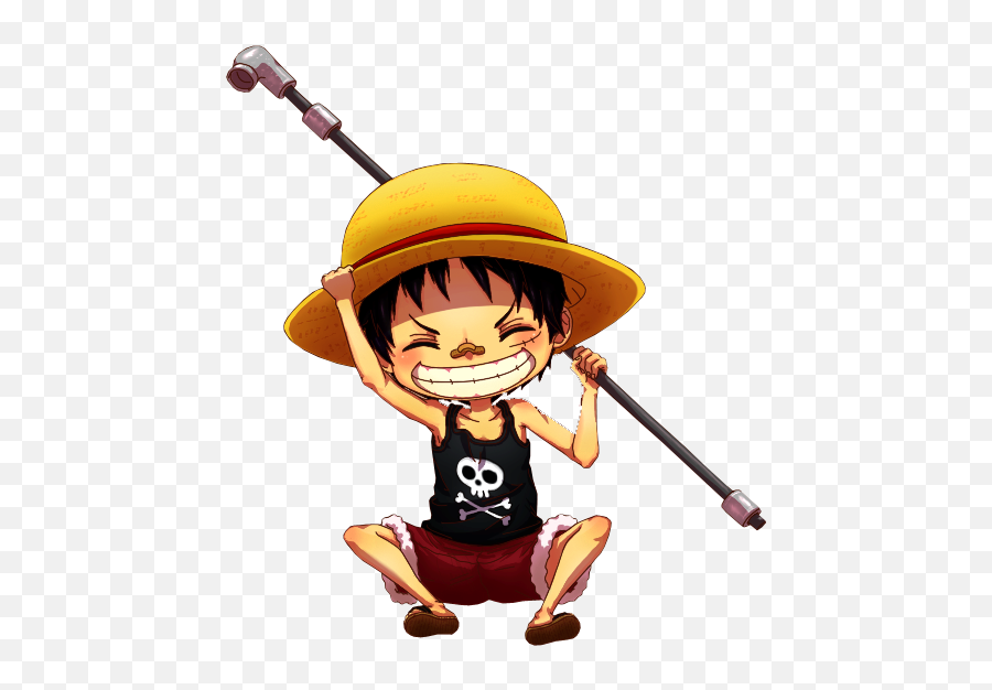 Transparent Luffy If You Want To Save As - Luffy Chibi Png,One Piece Luffy Png