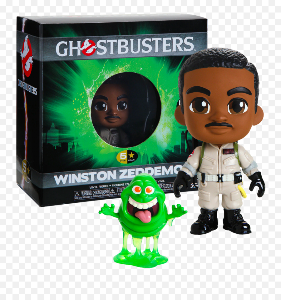 Ghostbusters - Winston Zeddemore U0026 Slimer 5star Vinyl Ghostbusters The Video Game Png,Slimer Png