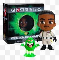 Ghostbusters - Winston Zeddemore U0026 Slimer 5star Vinyl Ghostbusters The Video Game Png,Slimer Png